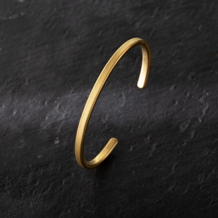 Embossed- Diamond Lattice Bangle 3.5mm 菱格紋 手環 中版