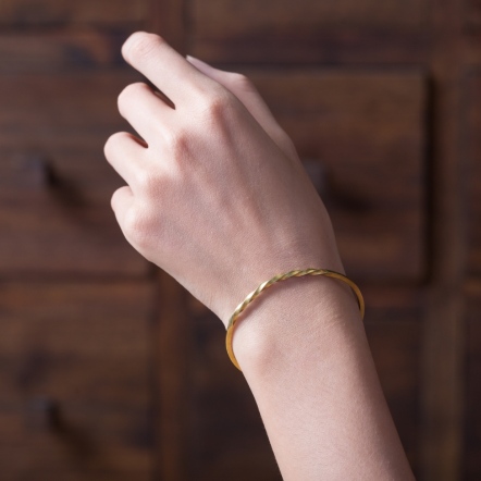 Flow & Twist Bangle 3mm 流水 手環 中版