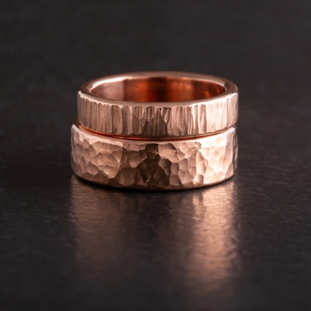 Classic HammeredHead Ocean Pattern Ring 7mm+ 經典錘目 海紋 戒指 超寬版