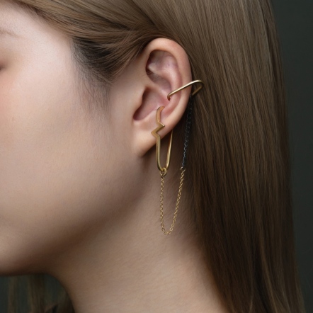 Orbital Chain – Brass / Oxidized Silver Dual-Tone 星環掛鍊 黃銅／墨銀 雙色鍊