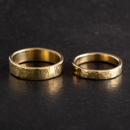 Classic HammeredHead Ocean Pattern Ring 2mm 經典錘目 海紋 戒指 極細版