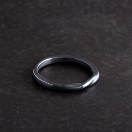 Flow Twist Ring - Round 3-3.4mm 流水 圓扁 戒指 寬版