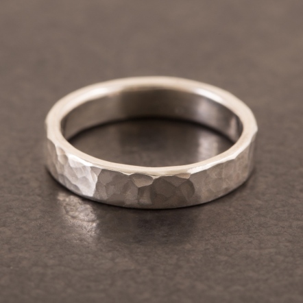 Classic HammeredHead Ocean Pattern Ring 2mm 經典錘目 海紋 戒指 極細版