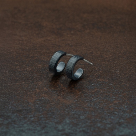 Classic HammeredHead Woodgrain Pattern Earstuds 經典錘目 樹紋 耳釘