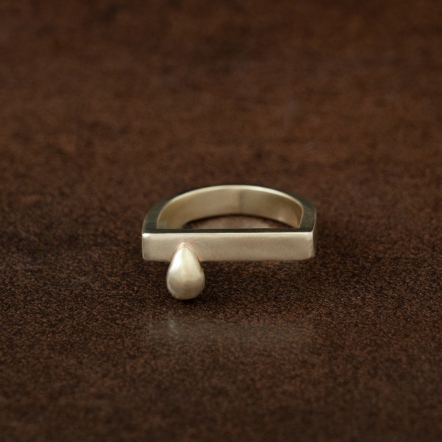 LOGO reclaimed ring [tears are pearls] - Gold LOGO 眼淚是珍珠 戒指 金