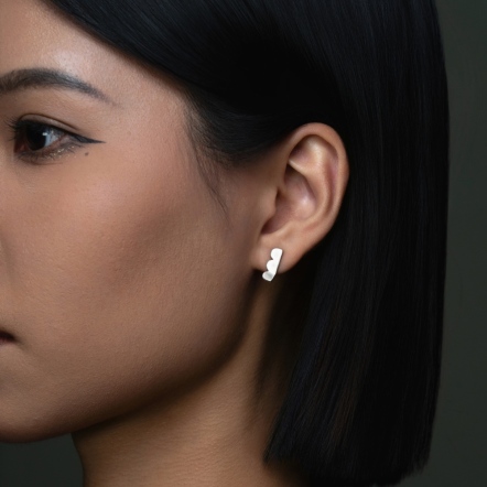 Misstache - Metamorphosis N.3 Earstud 鬍子小姐 蛻變 3號 耳釘