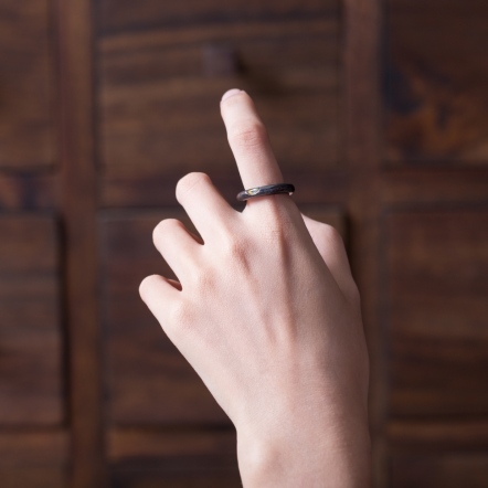 Reverse Mokume-gane Ring 逆物論戒環 5mm