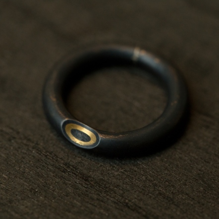 Reverse Mokume-gane Ring 逆物論戒環 4mm