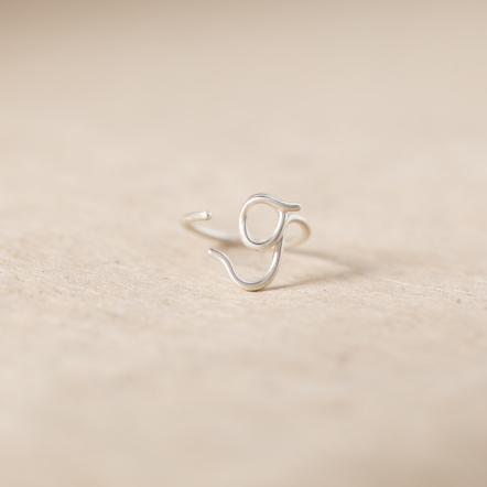 Chatter Ring G 手稿字母設計 G 戒指