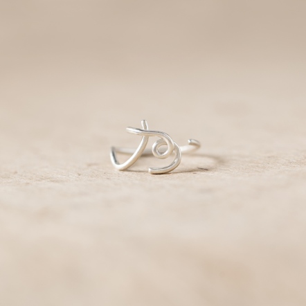 Chatter Ring B 手稿字母設計 B 戒指 