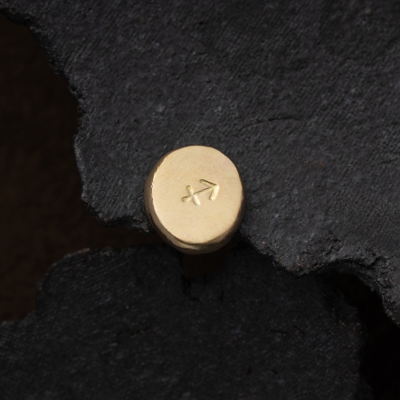 Zodiac Stamp Sagittarius Singular Earstud 黃道十二宮 射手座 耳釘 單支