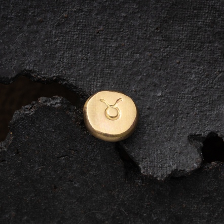 Zodiac Stamp Taurus Singular Earstud 黃道十二宮 金牛座 耳釘 單支