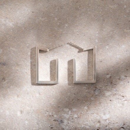 Constructivism Earrings No.1 結構主義 NO.1 平方 耳環