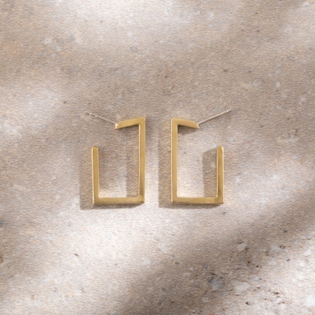 Constructivism Earrings No.1 結構主義 NO.1 平方 耳環