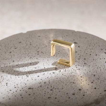 Frame Brass EarCuff 框 黃銅耳扣