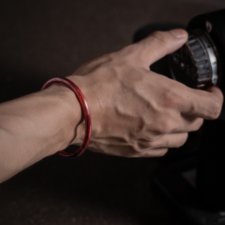 Lava Bangle 4mm 素面 熔岩紅 手環 中版