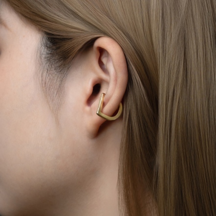 LOGO Earcuff - Embossed 經典 LOGO 革紋 耳扣