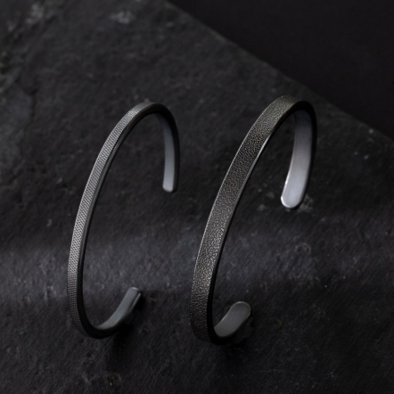 Embossed- Diamond Lattice Bangle 3.5mm 菱格紋 手環 中版