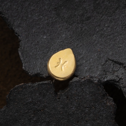 Zodiac Stamp Pisces Singular Earstud 黃道十二宮 雙魚座 耳釘 單支