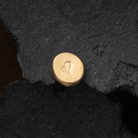 Zodiac Stamp Leo Singular Earstud 黃道十二宮 獅子座 耳釘 單支