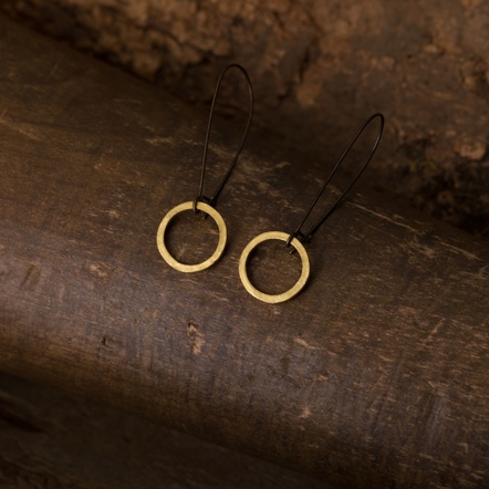 Circular Long Dangle Earrings 迴圈 長勾耳環