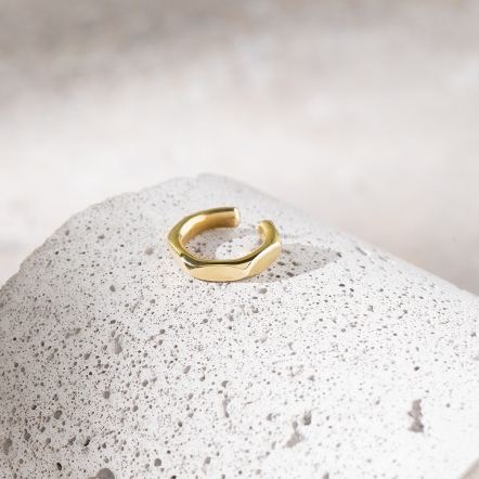 Hex Brass EarCuff 六角 黃銅耳扣