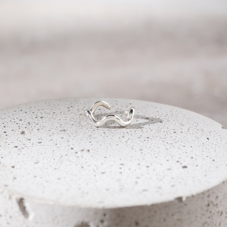 Wave Galaxy Silver EarCuff 海女 波浪 星河銀耳扣