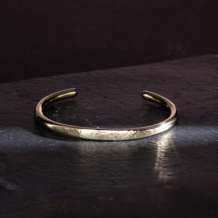 Classic An Eye Hammered Bangle 3.5mm 經典目眼 錘目 手環 中版