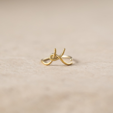 Chatter Ring K 手稿字母設計 K 戒指 