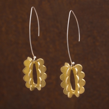 Misstache - Turn Drop Hook Earring 鬍子小姐 轉 掛枝 耳環