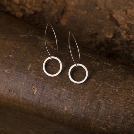 Circular Long Dangle Earrings 迴圈 長勾耳環 