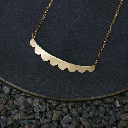 Misstache N.8 Brass Necklace 鬍子小姐 8號 黃銅項鍊