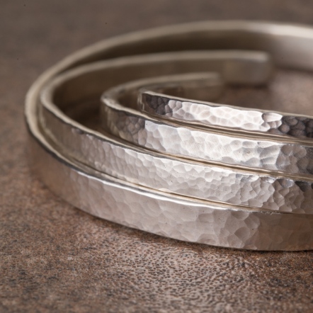 Classic HammeredHead Ocean Pattern Bangle 3mm 經典錘目 海紋 手環 細版