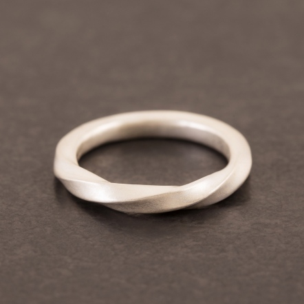 Flow Twist Ring - Square 3mm 流水 方 戒指 寬版