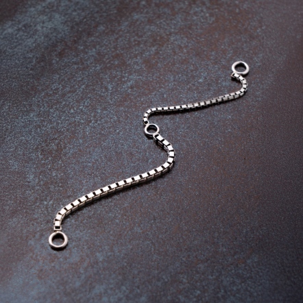 Orbital Chain – Sterling Silver Box Chain 星環掛鍊 寶盒方鍊