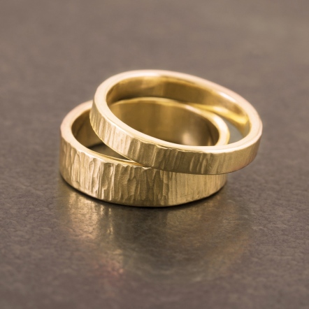 Classic HammeredHead Woodgrain Pattern Ring 2.6-2.9mm 經典錘目 樹紋 戒指 細版