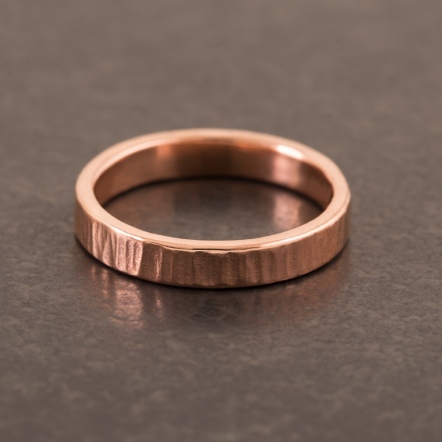 Classic HammeredHead Woodgrain Pattern Ring 2mm 經典錘目 樹紋 戒指 極細版