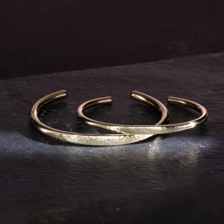 Classic An Eye Hammered Bangle 3mm 經典目眼 錘目 手環 細版