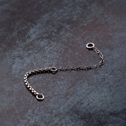 Orbital Chain – Sterling Silver Cylinder Chain 星環掛鍊 純銀橢圓雙拼