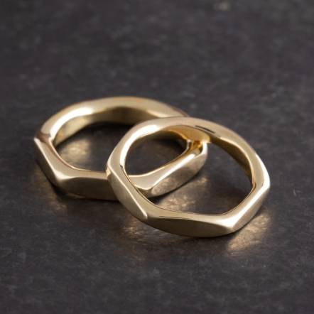 Hexagon Ring 3.5mm 六角 戒指 寬版