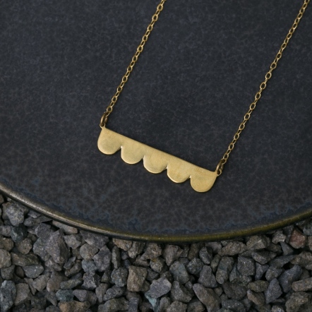 Misstache N.5 Brass Necklace 鬍子小姐 5號 黃銅項鍊