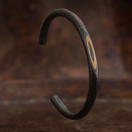 Reverse Mokume-gane Bangle 逆物論月型手環 6mm 單