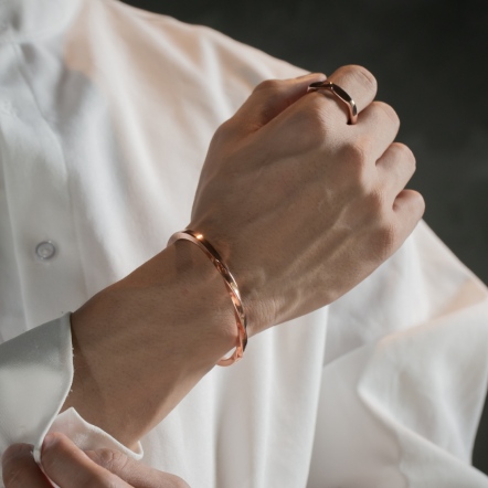 Flow & Twist Bangle 4mm 流水 手環 特寬版