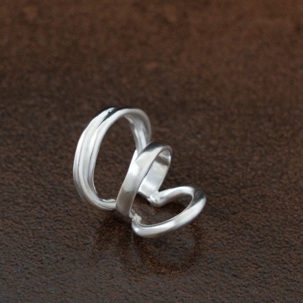 Galaxy Galaxy Silver Earcuff 多環星系 星河銀耳掛