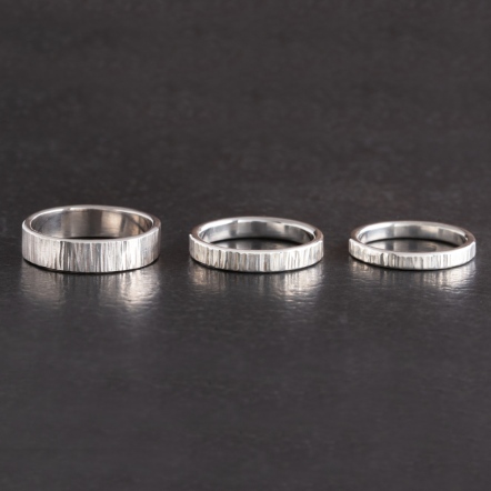 Classic HammeredHead Woodgrain Pattern Ring 3.2-3.5mm 經典錘目 樹紋 戒指 中版