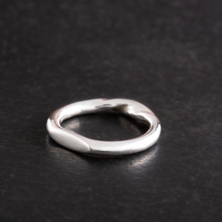 DoubleSided Ring 3mm 雙面流水 戒指 寬版