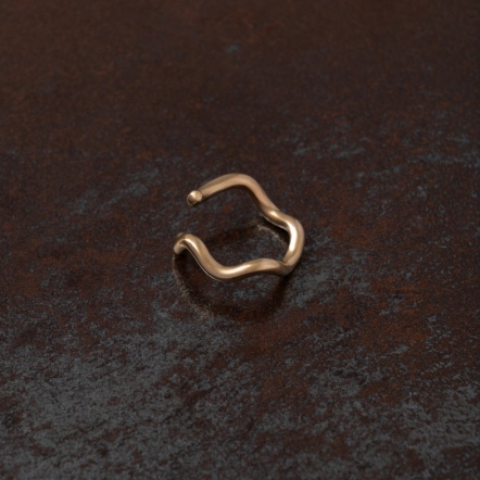 Mermaid Ama Wave Wide EarCuff/Ring 海女 波浪 寬版 兩用 耳扣戒