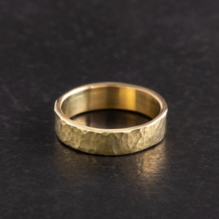 Classic HammeredHead Ocean Pattern Ring 5.5-6mm 經典錘目 海紋 戒指 特寬版