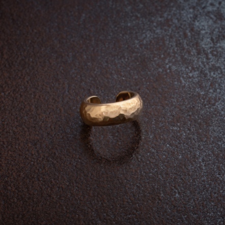 Donut EarCuff–Hammeredhead 甜甜圈 海紋 耳扣