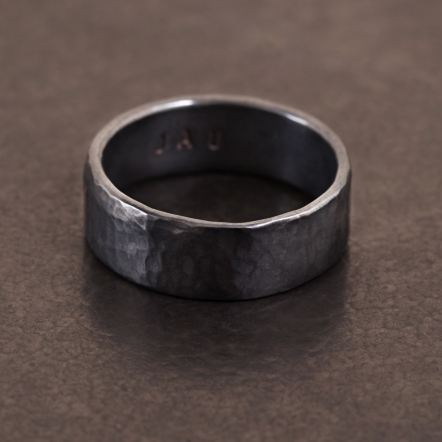 Classic HammeredHead Ocean Pattern Ring 7mm+ 經典錘目 海紋 戒指 超寬版